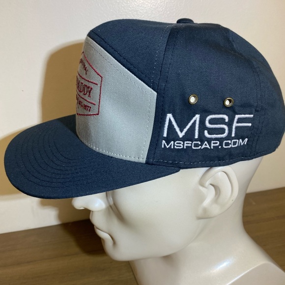 Trucker Hat Baseball Cap Strapback Blue Gray Cleveland Original Duf Daddy Dad - Picture 4 of 7